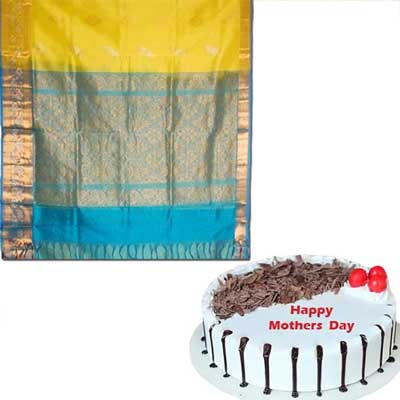 "Designer Round shape Gel Garnish Cake - half kg - Click here to View more details about this Product